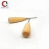 DIY Handmade Leather Tool Piercing Stainless Steel Sewing Wooden Awl