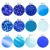 Import DIY Starry Sky Laser Nail Foil Set  Transparent Marble Holographic Sticker Snowflake Nail Art Transfer Decals from China