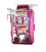 Doctor kit Play set  Backpack Toys Role Pretend Play Set Toy Pink Fun Toys 28 Pieces For Girls Gift