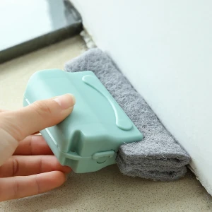 Door Window Gap dust cleaning brush Scouring pad brush kitchen sink cleaning brush with handle