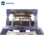 Double Jacquard Circular Knitting Textile Machine double side jacquard making mattress fabric for home textile