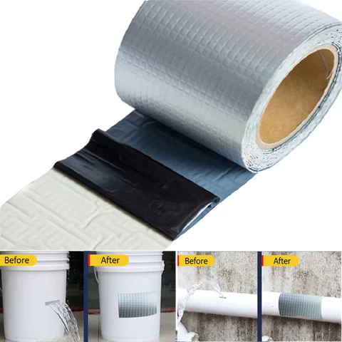 double sided strong membrane for roof road sealing aluminium foil sealant waterproof rubber self adhesive butyl tape
