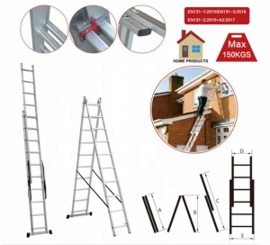 DR.LADDER OEM ODM Aluminium Multifunction Scaffolding Folding Industrial combination Ladder with great strength and durability