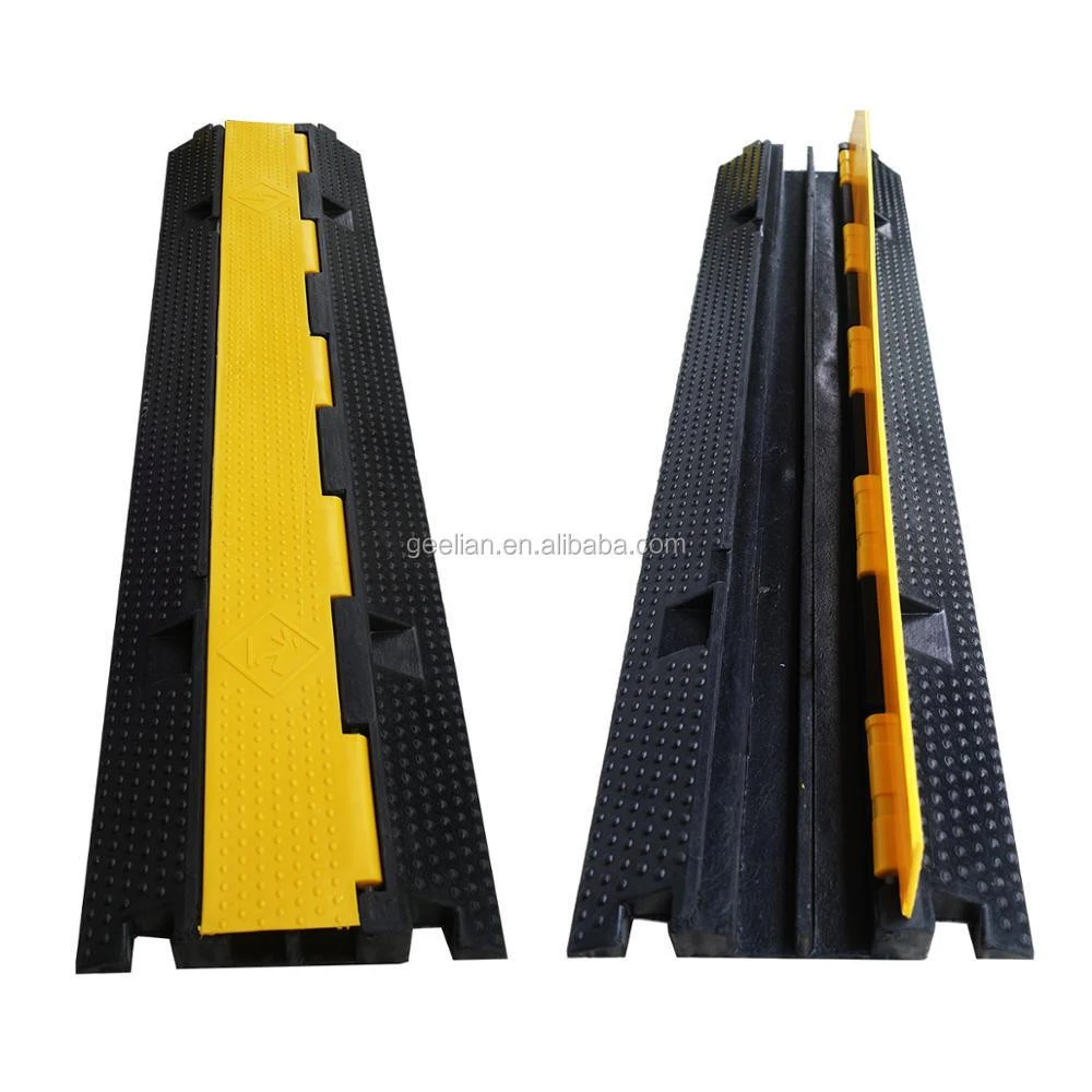 Durable Recycled Rubber Hose Wire Cord Cable Ramp For Protection