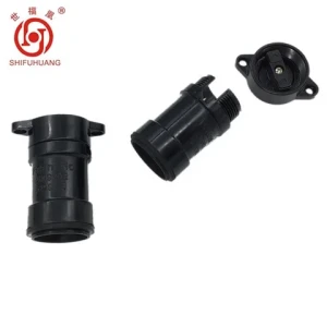 E27 water resistant lamp holder with cable/black rubber lamp socket for outdoor LED string light