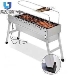 Easy Clean Automatic Outdoor Electric Grill Barbecue Machine Portable Bbq Grill