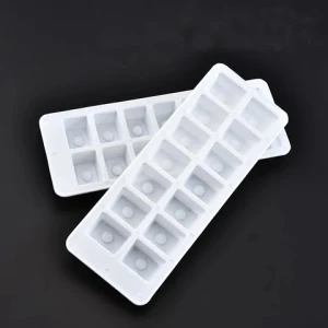 Easy release 14 cavity square shape storage container mold disposable plastic pp ice cube trays for ice