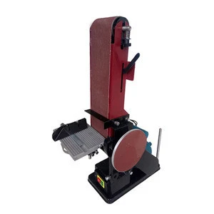 easy to operate wood working abrasive belt disc sander with long service life