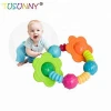 Eco-friendly  baby rattle toy  newborn baby hand shaking bell ring