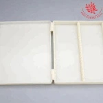 Educational supplies plastic 25.4*76.2cm microscope slides plastic sliding storage box