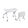 Elderly Aluminum Foldable Shower Chair Bath Seat with Back
