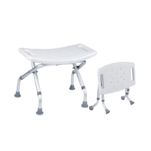 Elderly Aluminum Foldable Shower Chair Bath Seat with Back