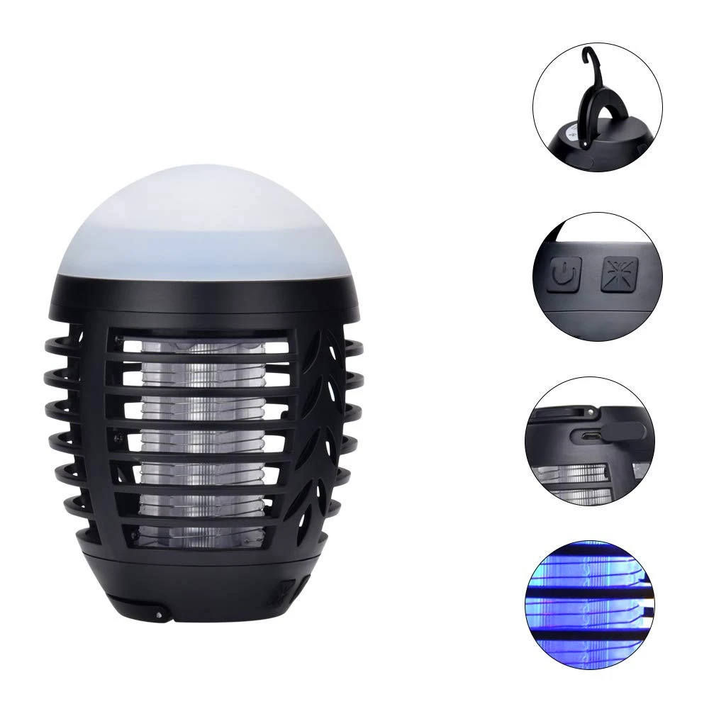 Electric LED  USB  Bug Zapper Insect Trap Lamp for Home Pest Control Mosquito Killer Light