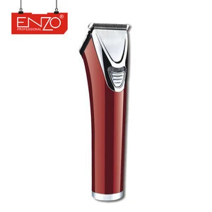 ENZO 2018 custom barber supplies professional rechargeable battery cordless red hair clippers barber hair trimmer