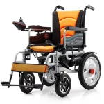 Ergonomic Foldable and Adaptable all terrains electric Wheelchair with 130kg max loading capacity for mobility impaired