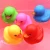 Import Esalink Vinyl PVC plain color baby bath floating toy pass American European standard duck animal from China