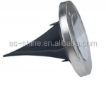 ESSHIN HOT STAINLESS STEEL SOLAR LED STAKE GROUND GARDEN LIGHT