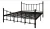 Import European modern minimalist wrought iron Princess double bed from China
