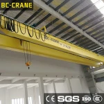European Type Workshop Double Girder Bridge Crane with Hoist