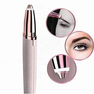 Eyebrow Hair Remover Painless Trimmer for Women Portable Eyebrow Hair Removal with Light Electric Eyebrow Trimmer Tool