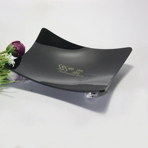 Factory custom hotel restaurant supplies bathroom toilet black pmma plexiglass acrylic soap dish holder stand acrylic soap tray