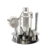 Factory direct 700ml stainless steel tools wine accessory bar station platinum deluxe cocktail set