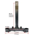 Factory direct power train electric motorcycle steering system direction column upper and lower connecting plate fittings