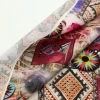 Factory Direct Supply Geometry Abstract Digital Print 100% Rayon Woven Lightweight Woven Plain Fabrics for Ladies Dresses