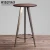 Import Factory direct vintage metal bar cafe bistro dining cocktail table with wood top from China