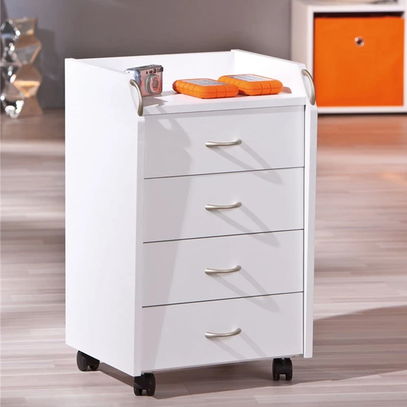 Factory Direct White Wood Elegant Office File Cabinet Office Cabinet Modular Filing Cabinet