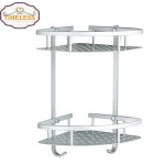 Factory Directly Chrome Bathroom Corner Shelf Rack