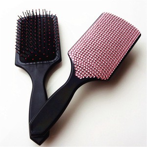 factory directly sale bling bling reintone plastic hair brush