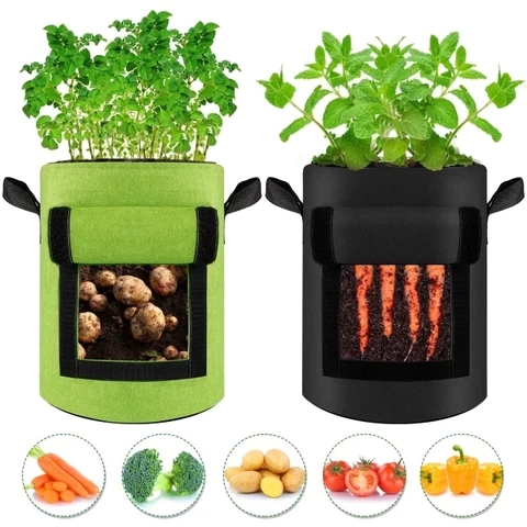Factory Fabric Grow Root Control Container Bag Felt Grow Bag Plant Pot for Gardening Supplies in Vietnam