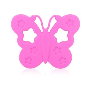 Factory Hot Selling Baby Teether Food Grade Silicone Teether Necklace