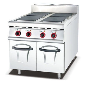 Factory Price High Quality Electric 4 Hot Plate Cooker with Cabinet for Restaurant