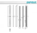 factory price straight edge stainless steel 304 tile shower channel linear floor drain