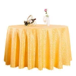 Factory sale cheap royal blue round table cloth for wedding