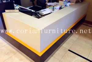 Factory selling solid surface Reception Counter Hospital front desk