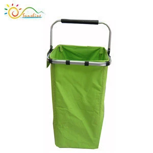 Factory supplier waterproof laundry products foldable customized laundry basket with handle