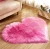 Import Factory Supply Heart Shape Bedroom Mat Area Carpet Fur Rug Sheepskin from China