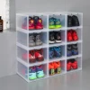 Factory wholesale acrylic stackable plastic storage box sports shoes storage