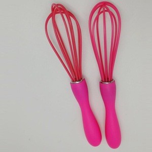 factory wholesales promotion  silicone coated silicone egg beater silicone whisk