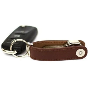 Luxury Leather Smart Key Holder Bag Zipper Car Key Wallets for Men Keychain  - China Leather Key Chain and Custom Key Ring price