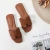 Import Fancy Summer Ladies H shape Leather Slides Wholesale Womens Slippers from China