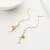 Import Farfetch High Quality 18k Real Gold Plated Long Chain Earrings Nature Stone Peal Dangle Drop Earrings with Copper Chain from China