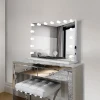 Fashion beauty large size makeup mirror 58x46 cm vanity mirror hollywood with lights