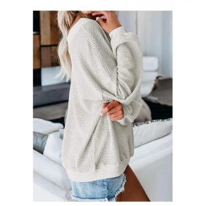 Fashion Cheaper Womens Comfy Off The Shoulder Sweater Batwing Sleeve Oversized V Neck Knit Pullover Sweater Tops
