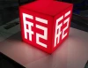 Fashion color change sign acrylic led quadrate advertising light box for shop