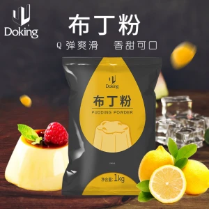 Fashion Instant Pudding Powder  Flour Flavored Solid Drink mango flavor pudding powder