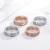 Import Fashion Jewelry 316L Stainless Steel 18K gold plated Gold screw love Ring Fine Jewelry from China